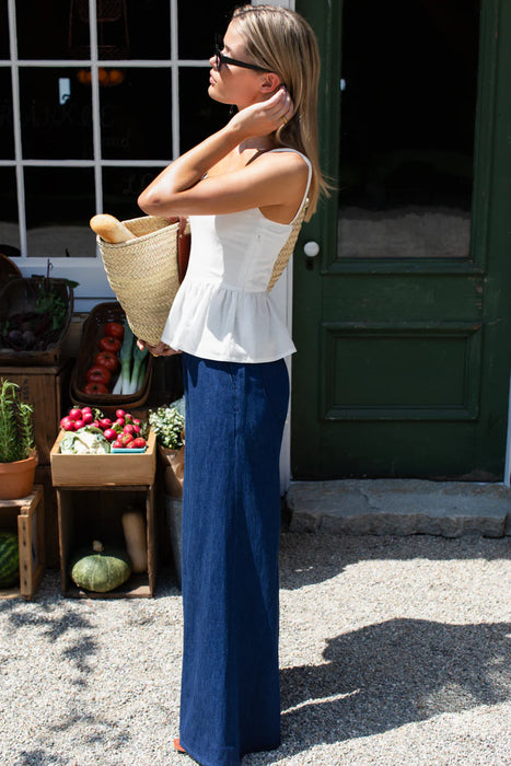 Indigo Hemp Tulip Trouser