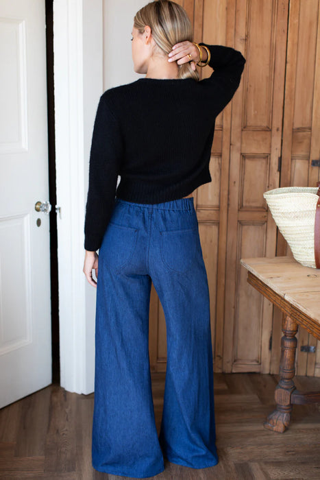 Indigo Hemp Tulip Trouser