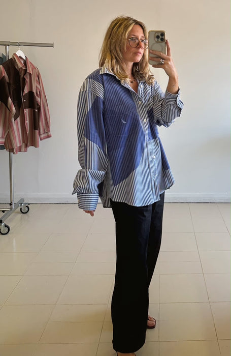 Reworked Button Down Cotton Shirt