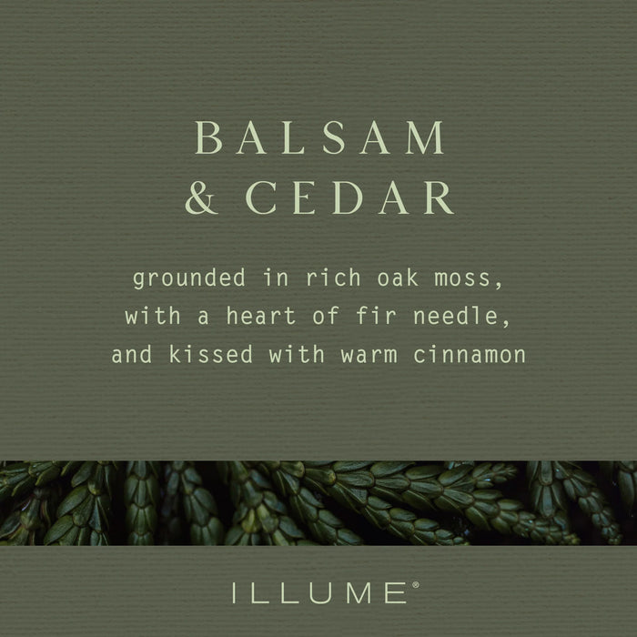 Balsam & Cedar Small Boxed Crackle Glass Candle