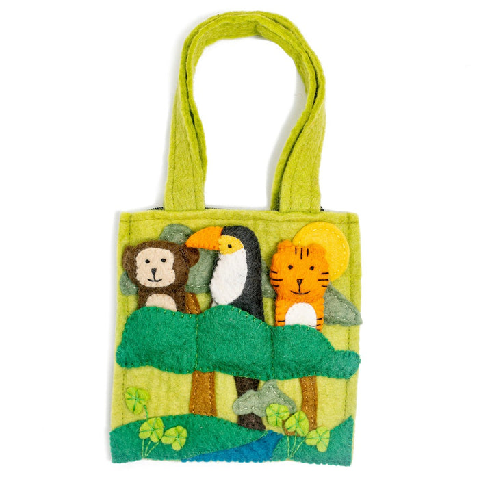 Rainforest Felt Puppet Bag