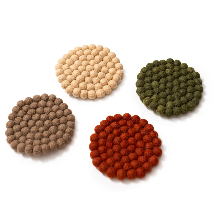 Harvest Felt Coasters - Set of 4