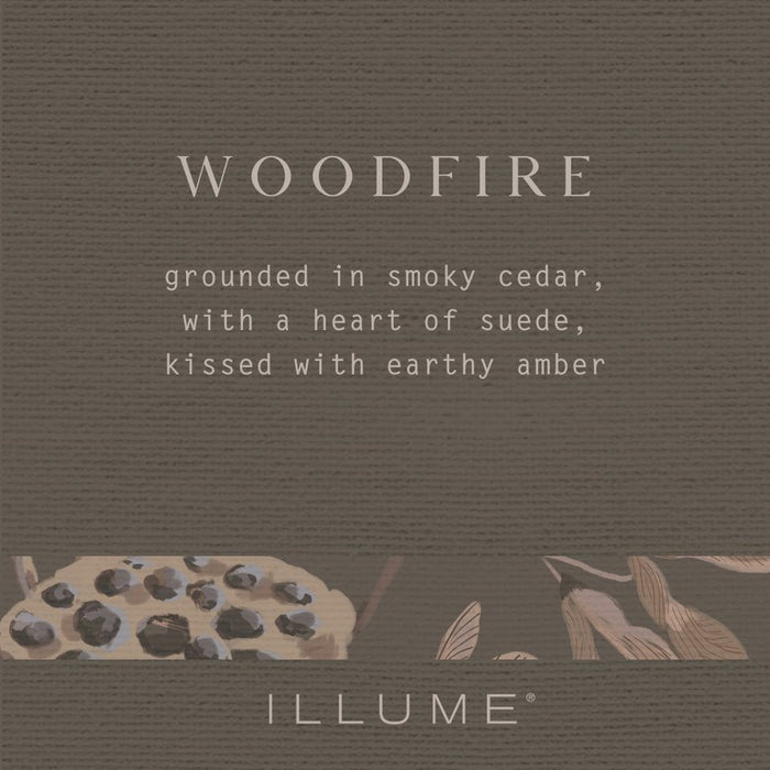 Woodfire Glass Acorn Candle