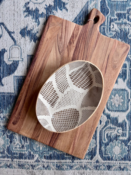 Medium Nested Oval Bowl - Mod Mocha