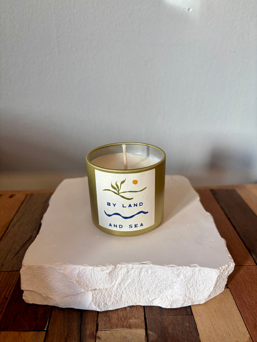 By Land & Sea - Birch, Beach Grass + Palo Santo Soy Candle Tin