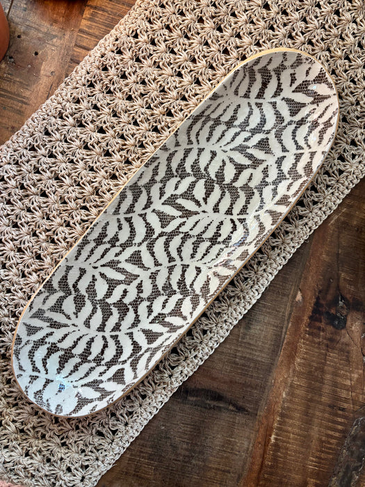 Large Canape Tray - Fern Chestnut