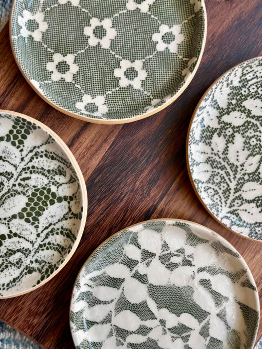 Small Canape Plate - Assorted Floral Pine