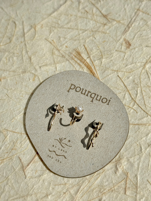 By Land & Sea x Pourquoi - Earring Trio Set