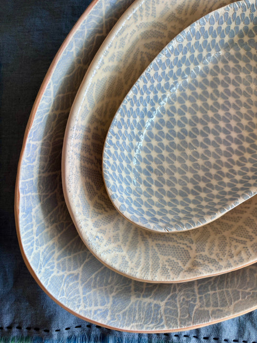 Medium Nested Oval Bowl - Tropica Opal