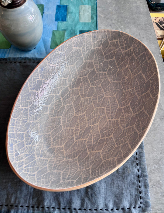 Large Nested Oval Bowl - Foliage Opal