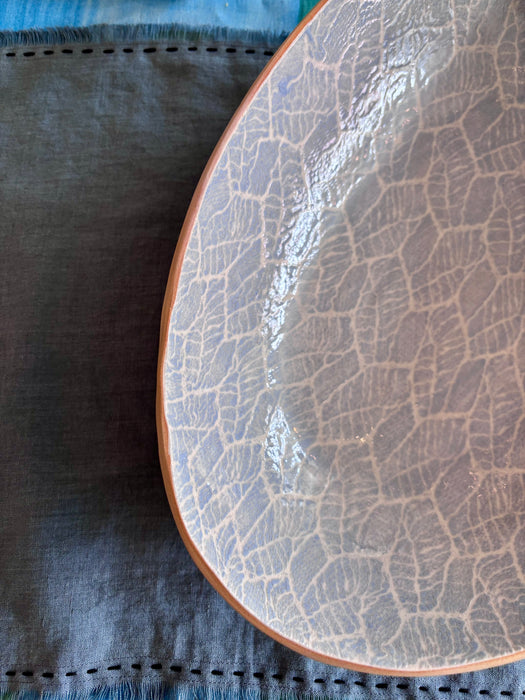 Large Nested Oval Bowl - Foliage Opal