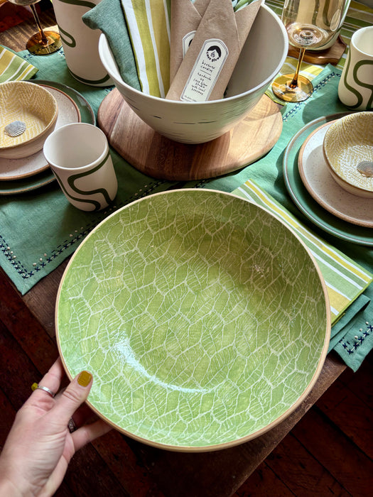 Medium Serving Bowl - Foliage Citrus