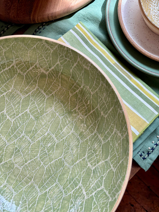 Medium Serving Bowl - Foliage Citrus