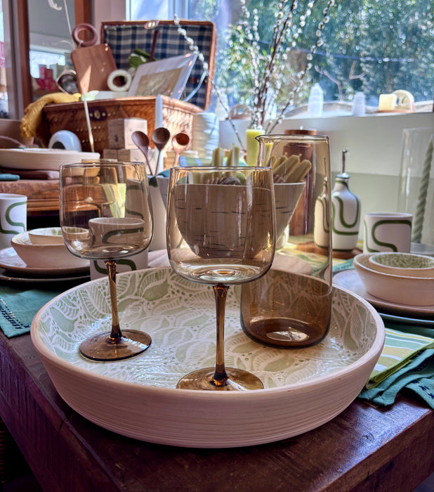 Large Round Cocktail Tray - Tahiti Citrus