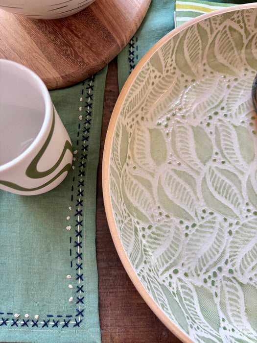 Large Round Cocktail Tray - Tahiti Citrus