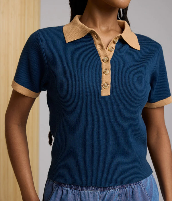 Zuri Knit Polo Top