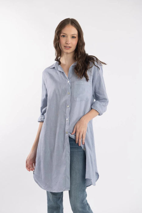 Roma Linen Shirt Dress
