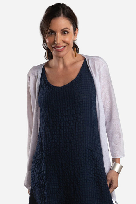 Cropped Tie Cardigan