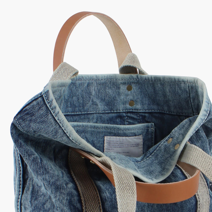 Lunch Tote | Washed Denim