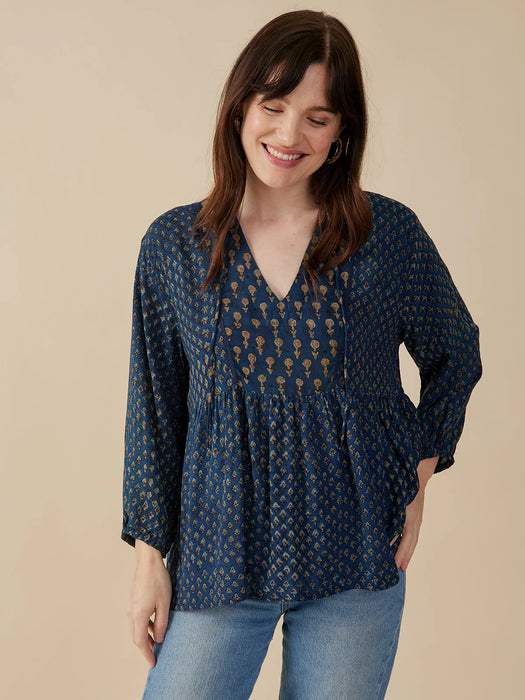 Sohla Midnight Floral Blouse