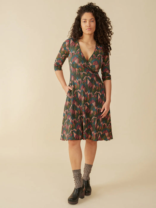 Callie Geo Jewels Wrap Dress