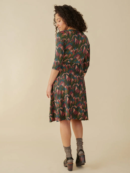 Callie Geo Jewels Wrap Dress