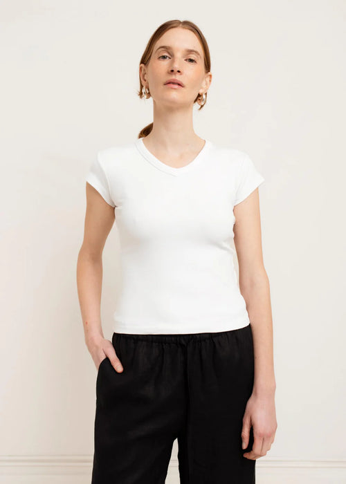 Suzy High V-Neck Tee