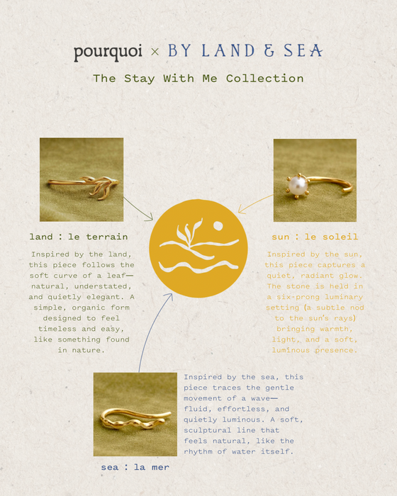 By Land & Sea x Pourquoi - Earring Trio Set