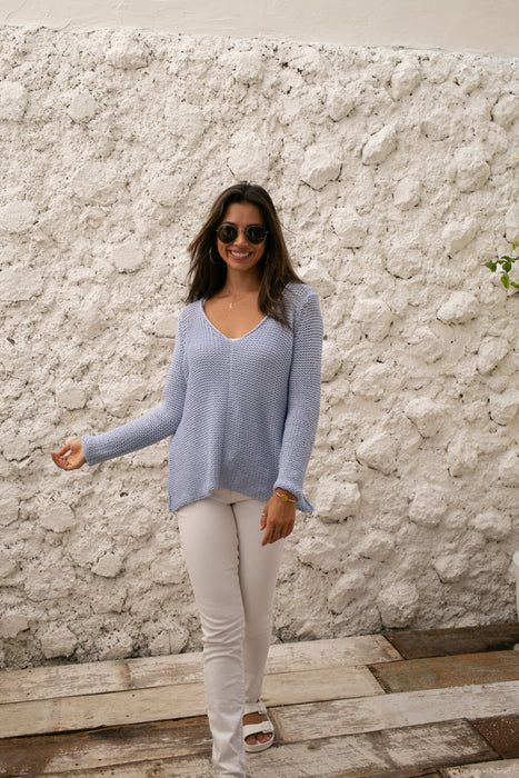 Maui V Cotton Sweater