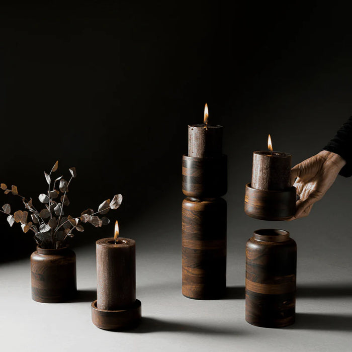 Pillar Candle Holder & Vessel - Set of 3