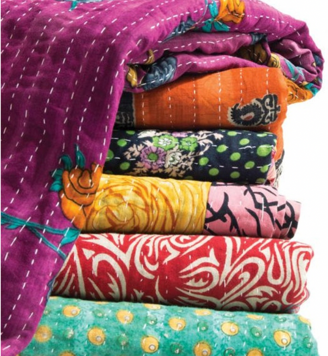 Assorted Vintage Kantha Quilts