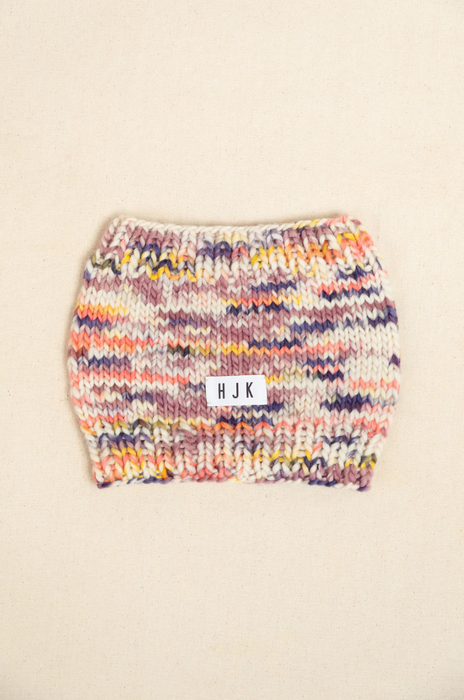 Hand-Painted Chunky Knit Neck Warmer