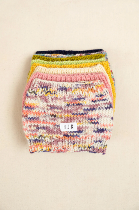 Hand-Painted Chunky Knit Neck Warmer