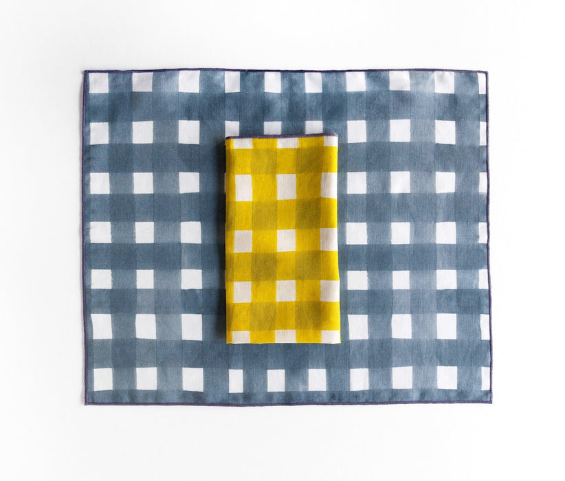 Blue Cross Hatch Placemat