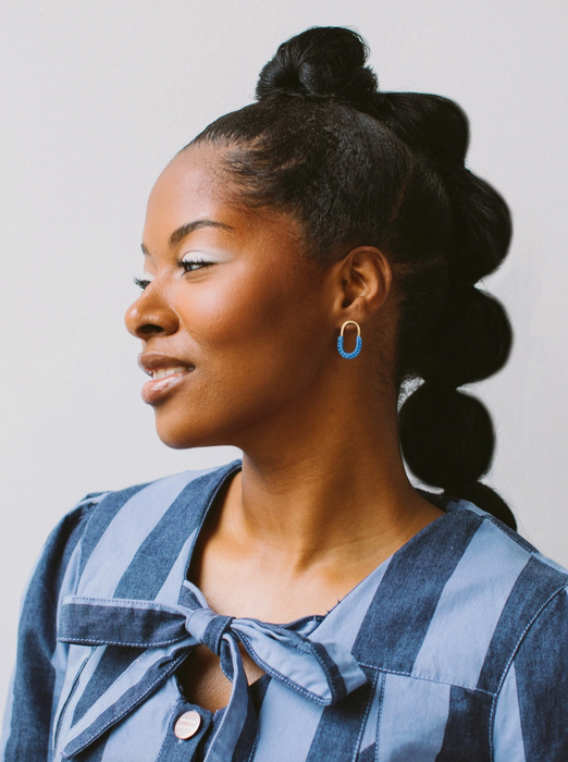 Mini Macramé Link Earrings
