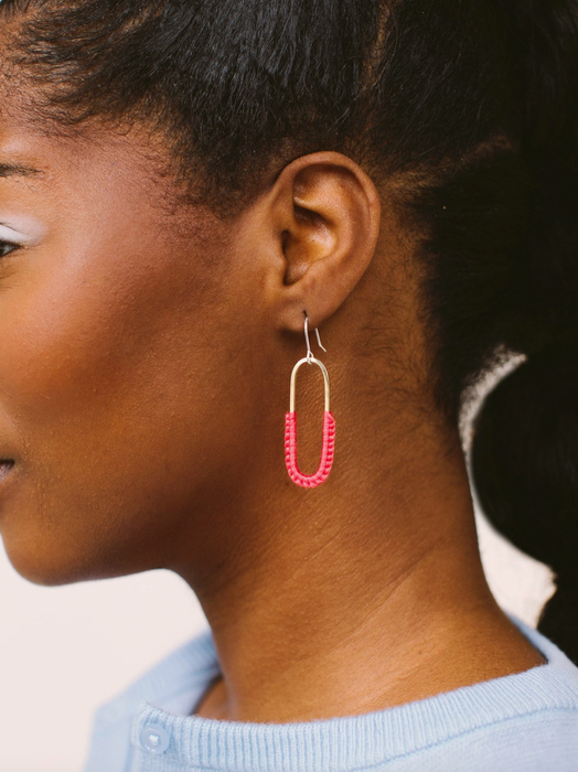 Macramé Link Earrings