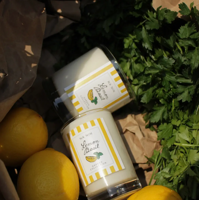Lemon Basil 8oz Candle