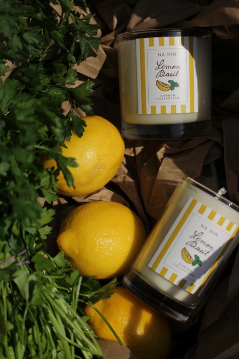 Lemon Basil 8oz Candle