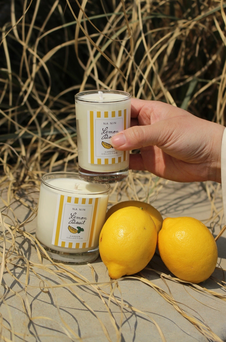 Lemon Basil 8oz Candle