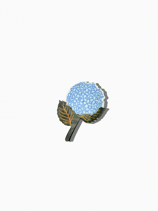 Eco-Friendly Hand-Painted Hydrangea Claw Hair Clip