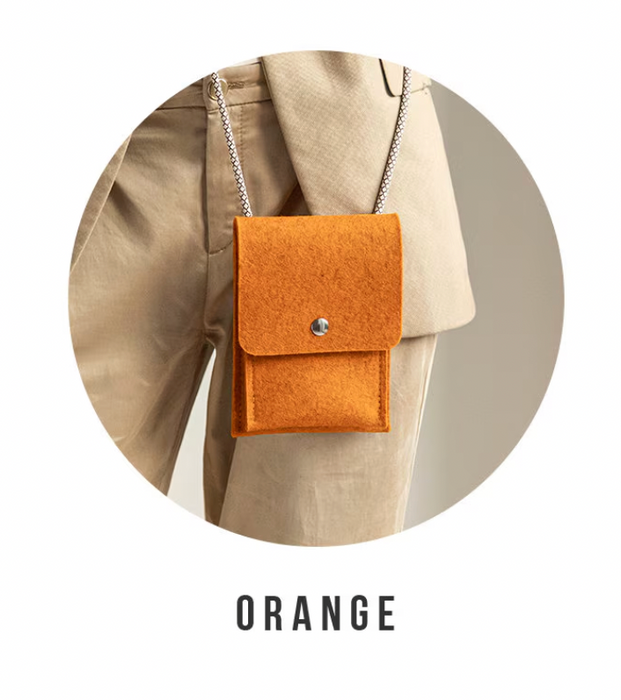 Wool Felt Phone Bag