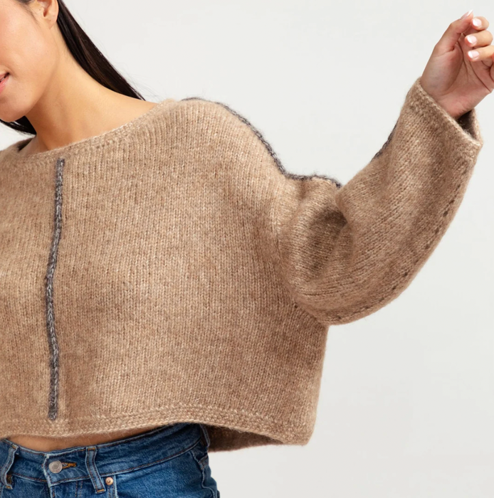 Everyday Boxy Hand Crochet Sweater