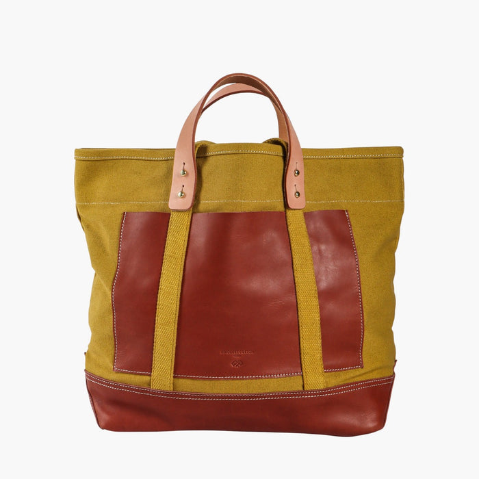 Editor Tote | Chartreuse + Bordeaux