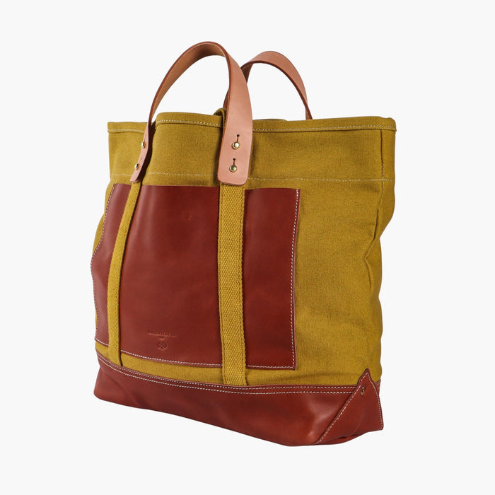 Editor Tote | Chartreuse + Bordeaux