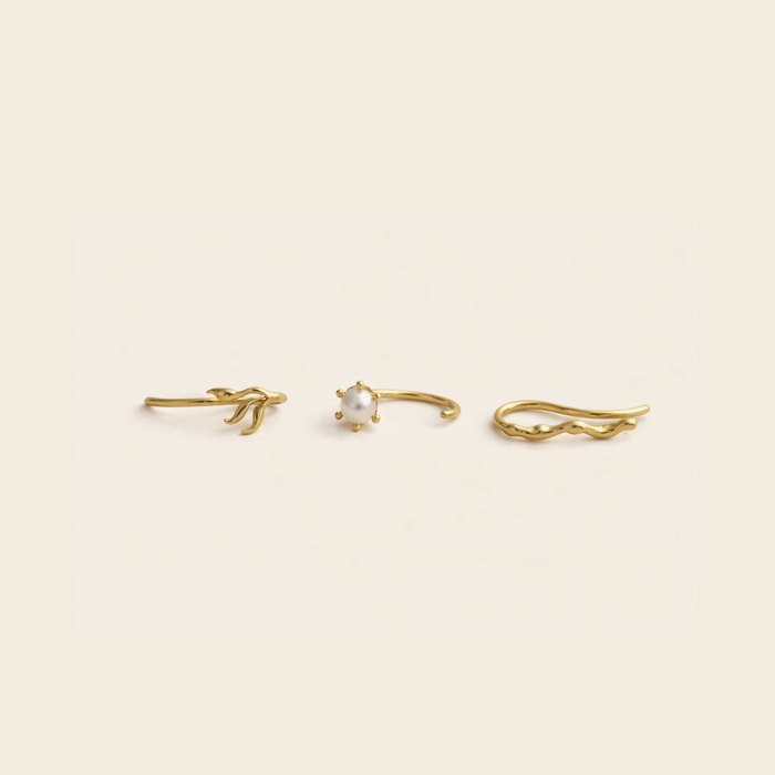 By Land & Sea x Pourquoi - Earring Trio Set
