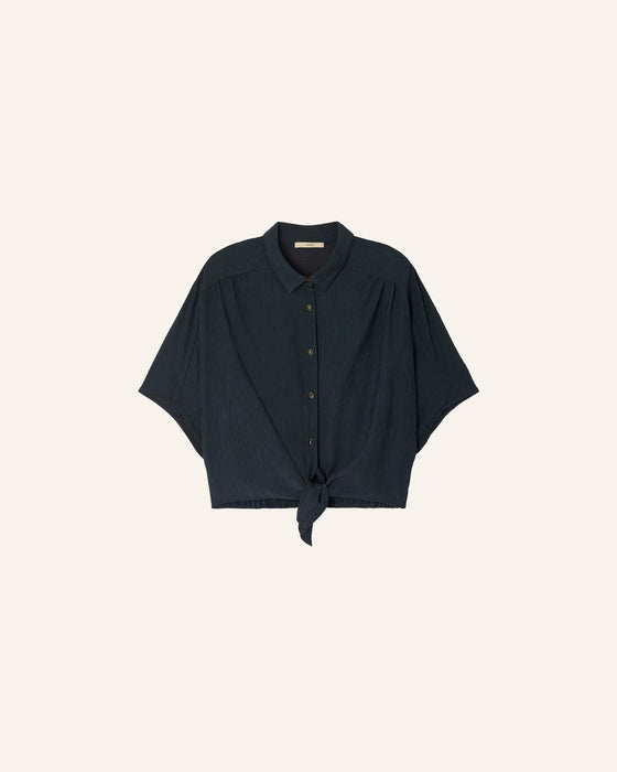 Alfassa Tie-Front Blouse