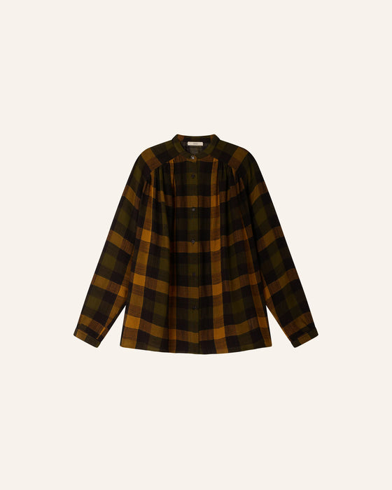 Nicolas Plaid Blouse