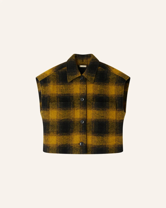 Woodborn Plaid Sleeveless Vest