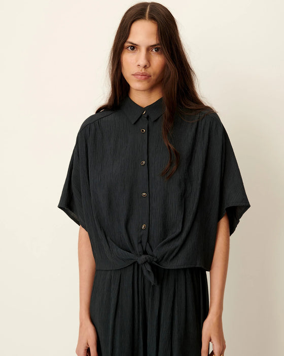 Alfassa Tie-Front Blouse