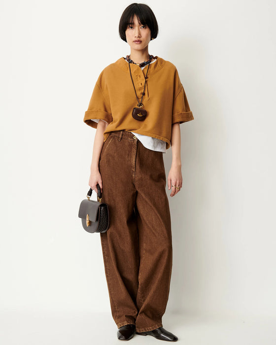 Button Sweatshirt Tee